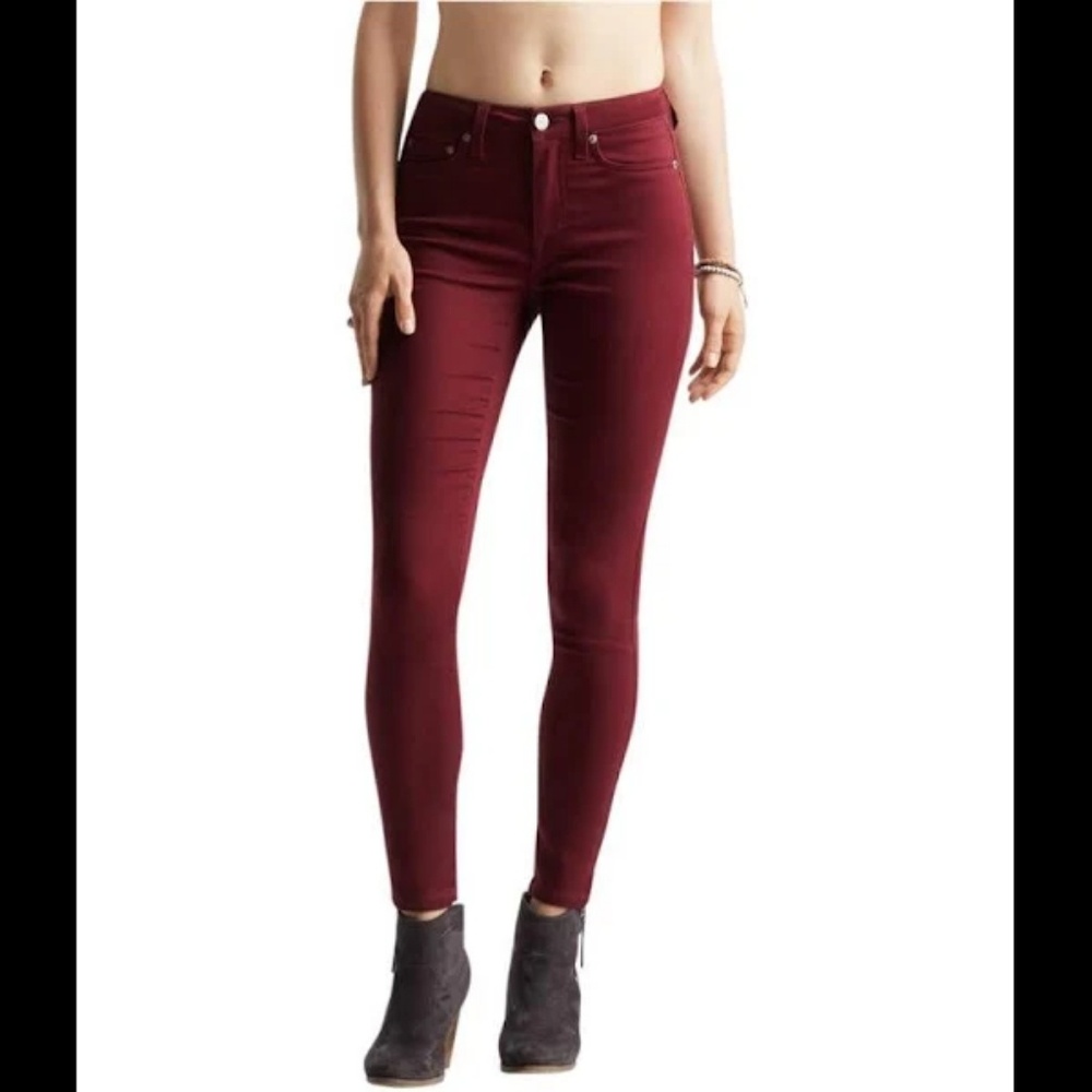 Aeropostale High Waisted Maroon Jegging & Sweater